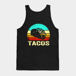 Vintage Tacos Shirt Sunset Tank Top